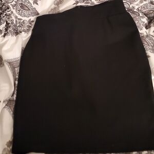 Betabrand Classic Black Pencil Skirt With Built In Shorts